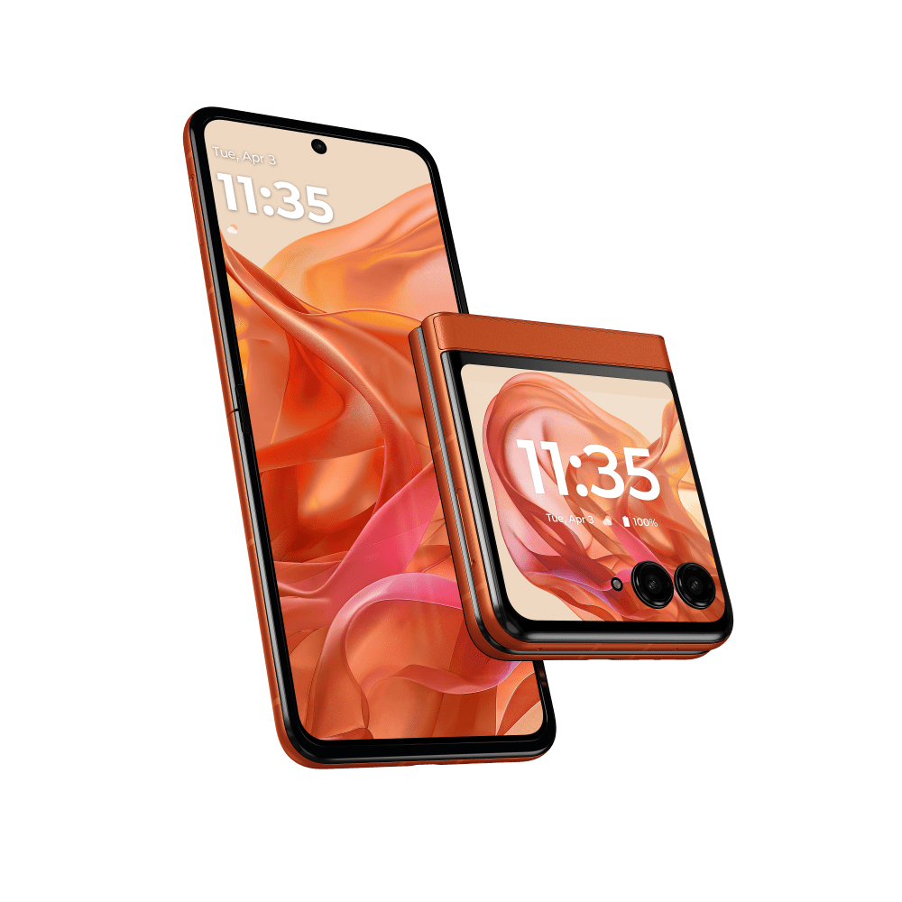 Motorola Razr 50 256GB with Free Moto Buds+MobilesFLIP THE SCRIPT You hardly have to flip open the new motorola razr 50 as the advanced 3.6” screen allows you to do almost everything. Engage with content, chat with Google Gemini app, manage apps, and more